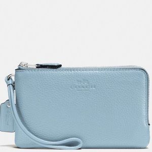 Coach Blue Wristlet